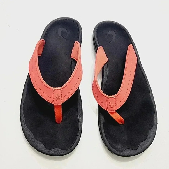 Olukai Women's Pink Thong Sandal Size 10 7169 - Picture 1 of 9